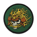 FLAMING SKULL PATCH